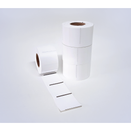 Kit 14: 3.600 Etiquetas Serrilhadas 50x40mm