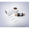 Kit 08: 1.800 Etiquetas Serrilhadas 50x40mm + 1 Ribbon R8 55mm x 74m - 1